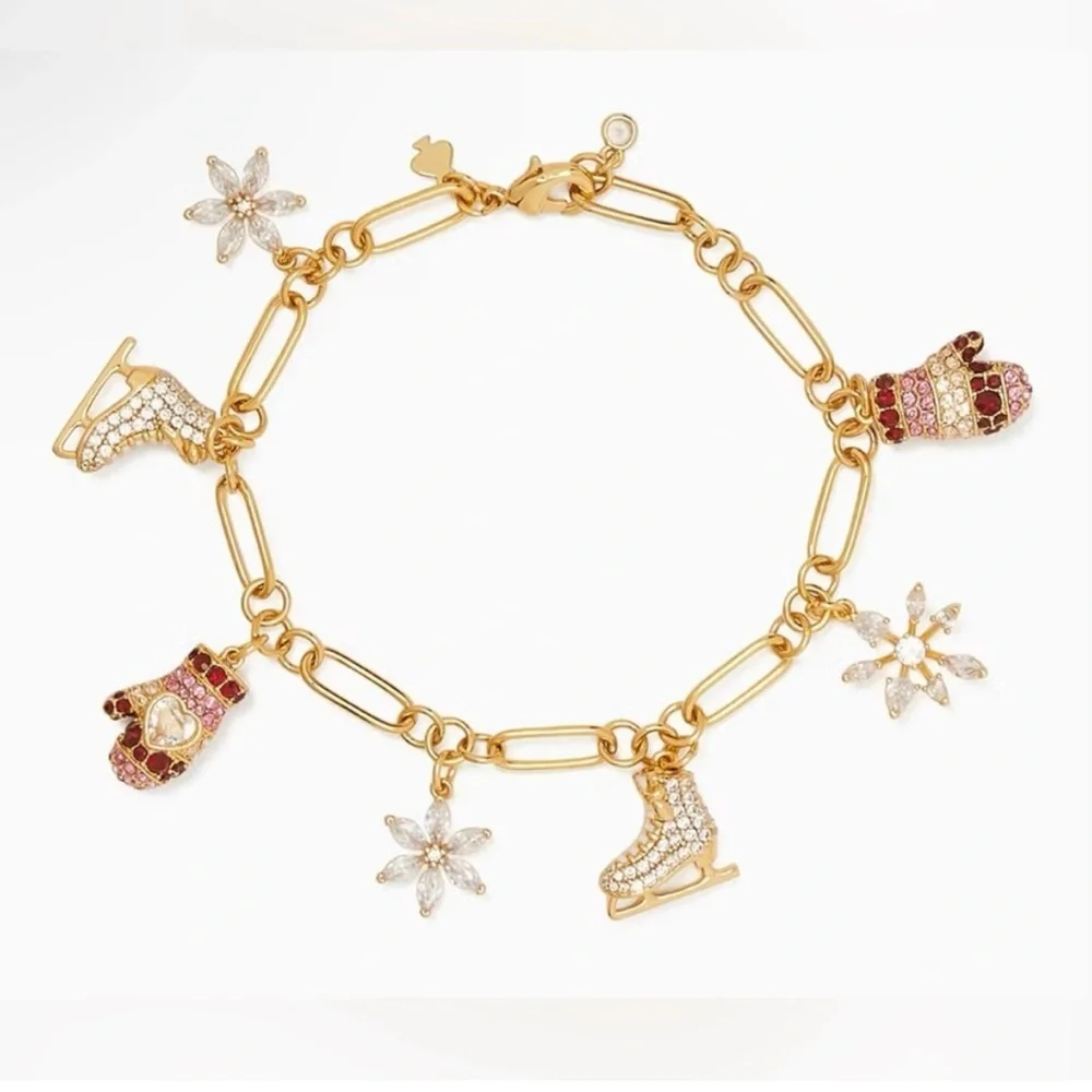 KATE SPADE‎ Snowflake Charm Bracelet NWT